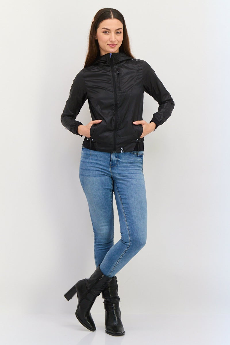 Aape By A Bathing Ape Women Graphic Windbreaker Jacket, Black - Image 4