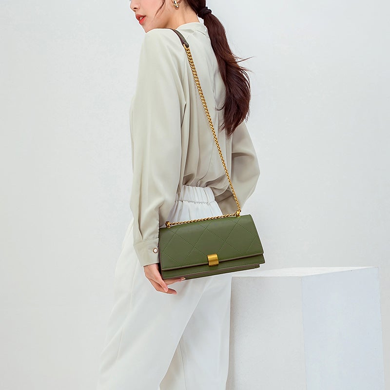Fashion Single Shoulder Underarm Bag For Women, Korean Version Versatile Trendy Quilted Small Square Bag, Crossbody Chain Bag, Stylish Daily New Model - Image 4