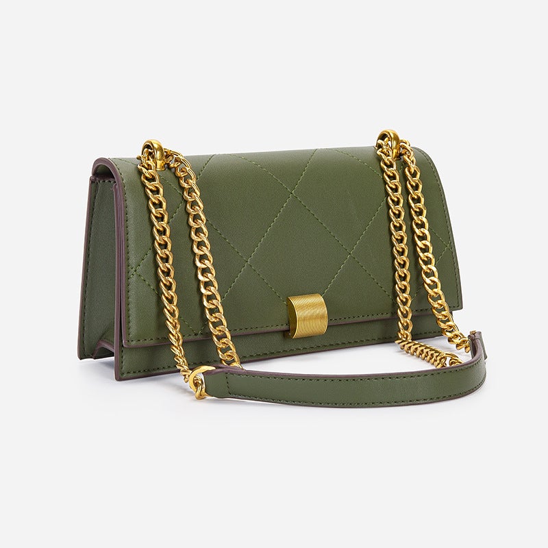 Fashion Single Shoulder Underarm Bag For Women, Korean Version Versatile Trendy Quilted Small Square Bag, Crossbody Chain Bag, Stylish Daily New Model - Image 3