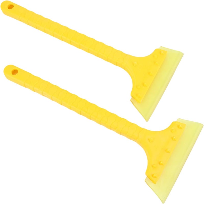 Ice Scraper for Car Windshield, Quick Snow Removal Snow Brush for Car, Glass Water Squeegee with Soft Beef Tendon Material for Windshield Window Mirror Glass Door - Image 4