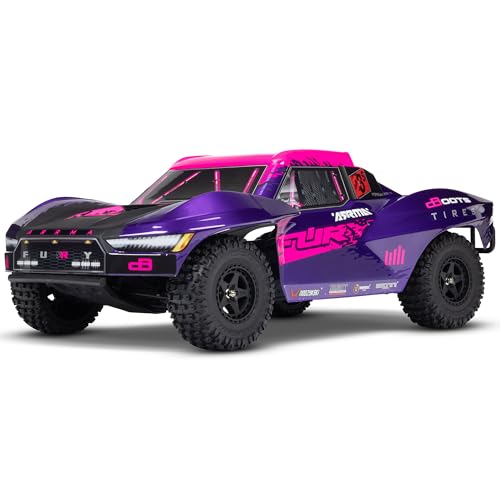 ARRMA شاحنة ARRMA RC 110 FURY 2wd 223S BLX الكهربائية القصيرة RTR البطارية والشاحن غير متضمنين مع DSC بنفسجي ARA3521T3 - Image 1