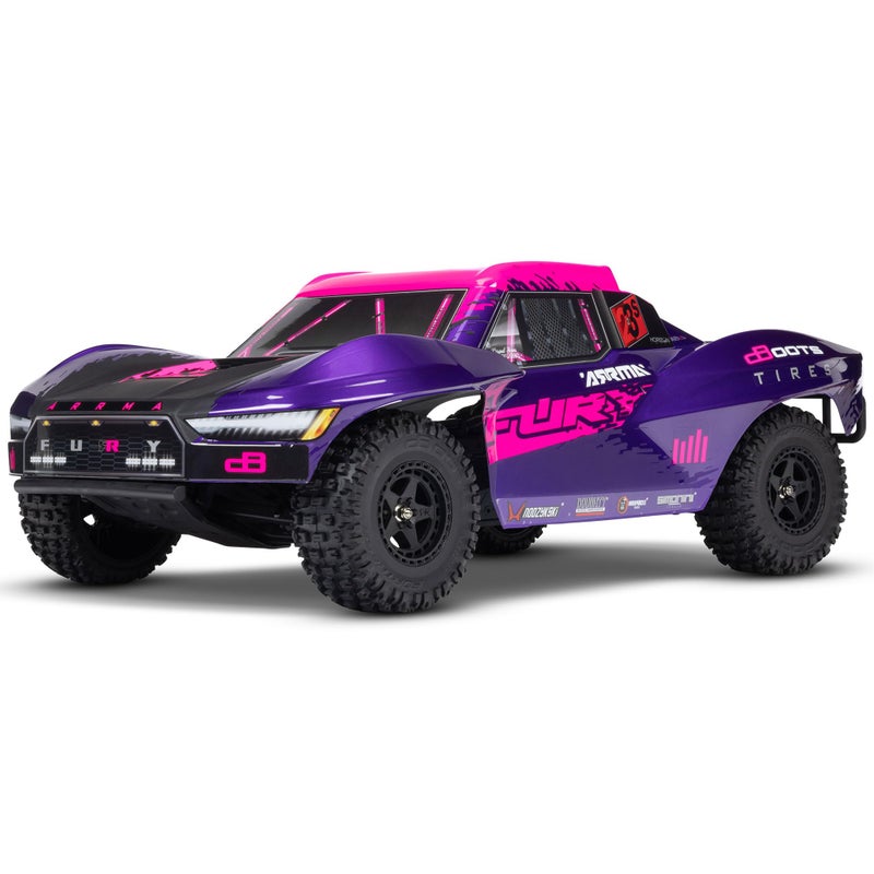 ARRMA شاحنة ARRMA RC 110 FURY 2wd 223S BLX الكهربائية القصيرة RTR البطارية والشاحن غير متضمنين مع DSC بنفسجي ARA3521T3 - Image 3