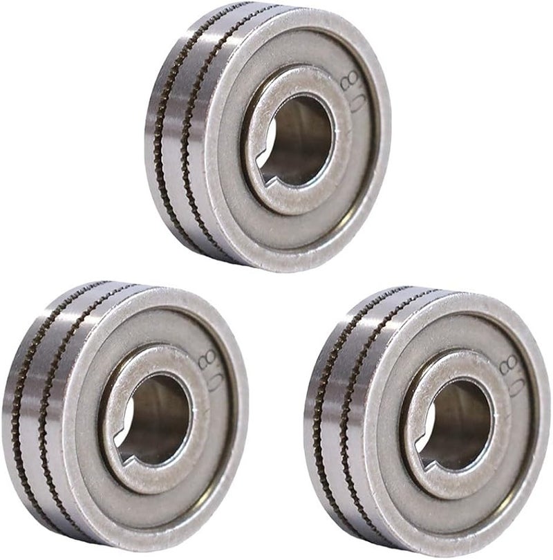 3 قطع من فولاذ تحمل K أسطوانة التغذية السلكية المخرزة 0.8 1.0 مم لآلة لحام MIG - Image 1