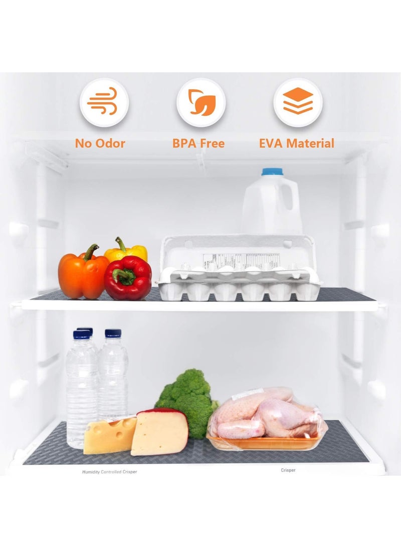 Drawer Liner for Kitchen,Shelf Liners for Kitchen Cabinets, Refrigerator Liners, Waterproof & Oil-Proof Kitchen Cupboard Liner, Plastic Drawer Mats, EVA Material Non Adhesive Fridge Liner for Shelves, Gray 30 x 150cm - Image 3