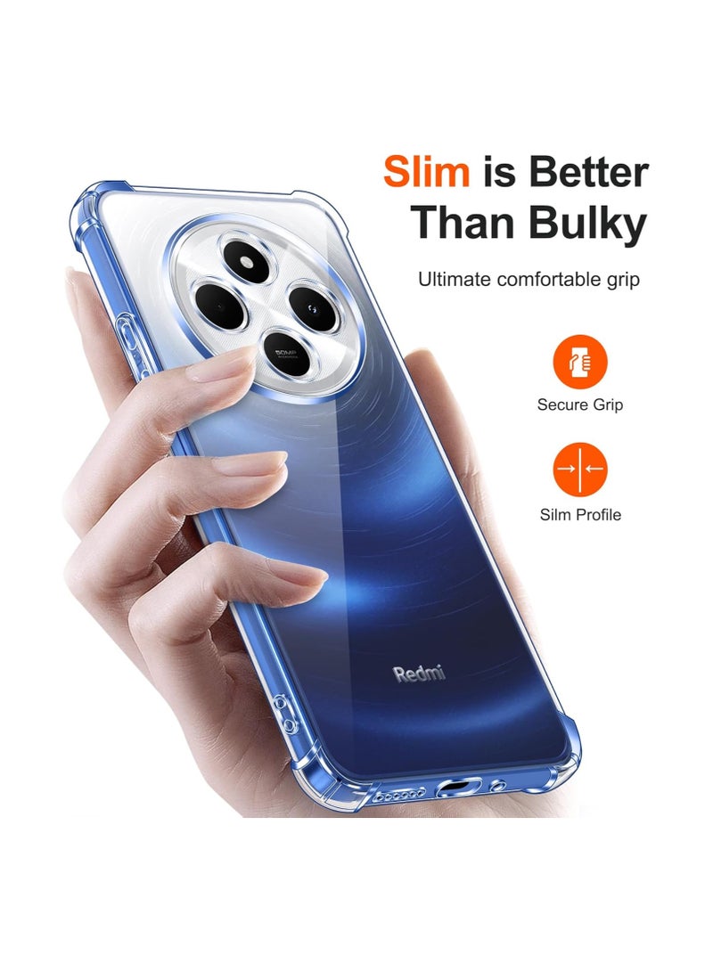 جراب شفاف ضد الصدمات متوافق مع هاتف شاومي ريدمي 14 سي - بوكو سي 75 - Image 3