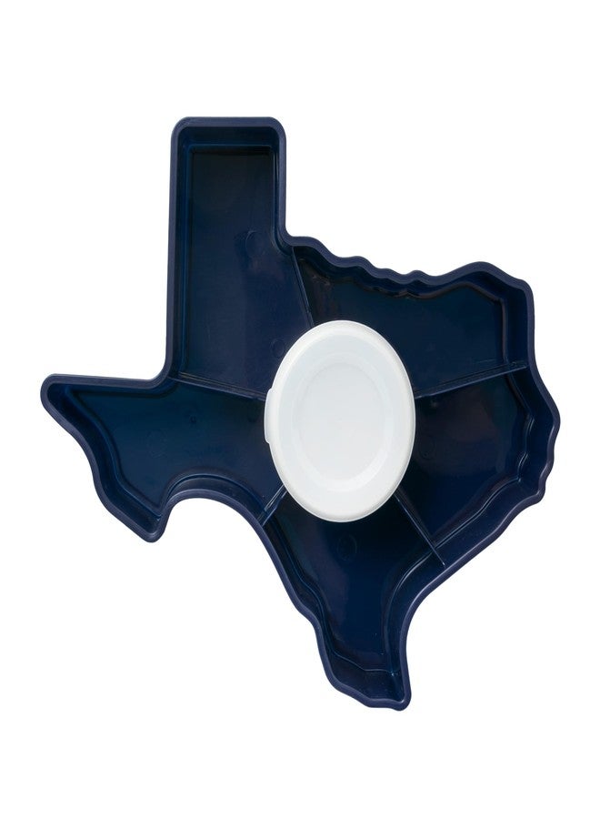 KOLORAE Texas Serving Tray - 6 Compartment Texas Serving w/Dressing Cup. Great for Entertaining. Entertaining Platter. Party Serving Platter - Image 3