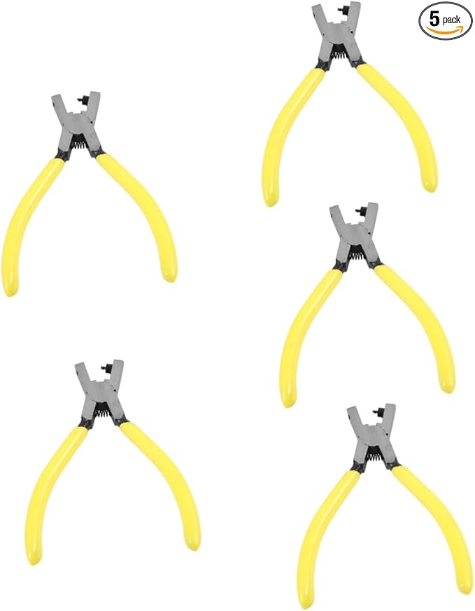 5 Pack Single Hole Punch Pliers For Crafting Paper Tags Watch Straps Accurate Positioning Tool - Image 1