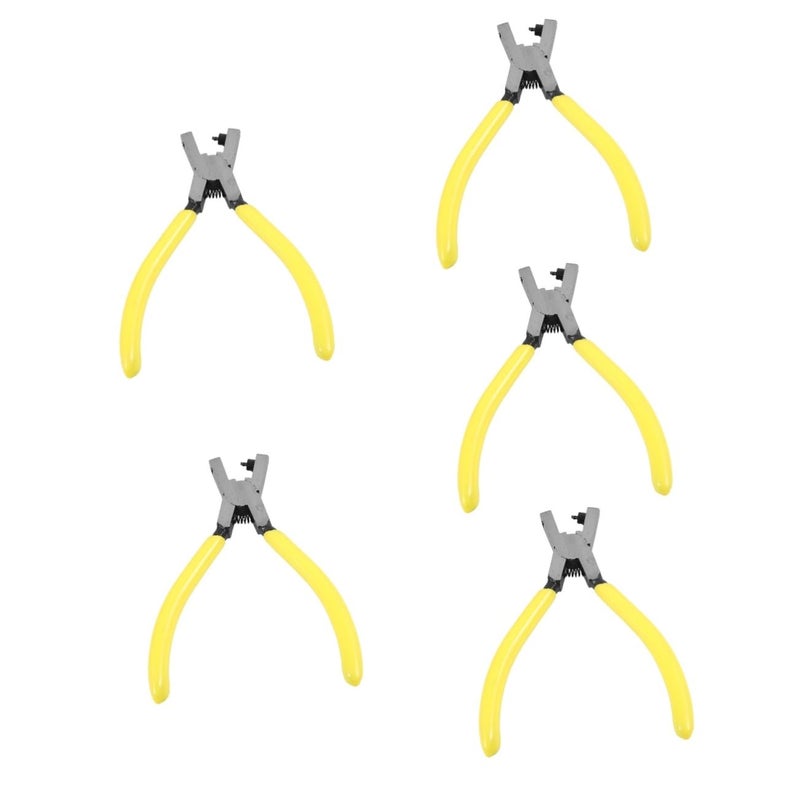 5 Pack Single Hole Punch Pliers For Crafting Paper Tags Watch Straps Accurate Positioning Tool - Image 2