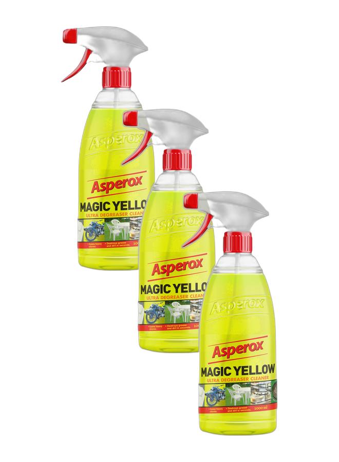 Asperox Grease Cleaner Spray For Surfaces Magic Yellow 1000 ml Bundle - Image 1