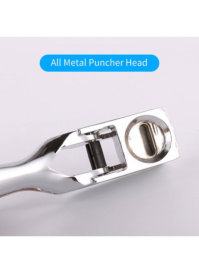 Kw-trio Metal Single Hole Puncher 1-Hole Paper Punch 8 Sheet Capacity for ID Card PVC Photo Slot and Paper Chipboard Art Project Documents Office School Home Supplies  - Image 3
