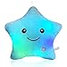 KAHEAUM Creative Twinkle Star Glowing LED Night Light Up Plush Pillows Stuffed Toys Birthday Gifts for Kid Children FriendsCouch Bed Throw Pillows Decorative Light Blue Throw Pillow Covers - Image 3