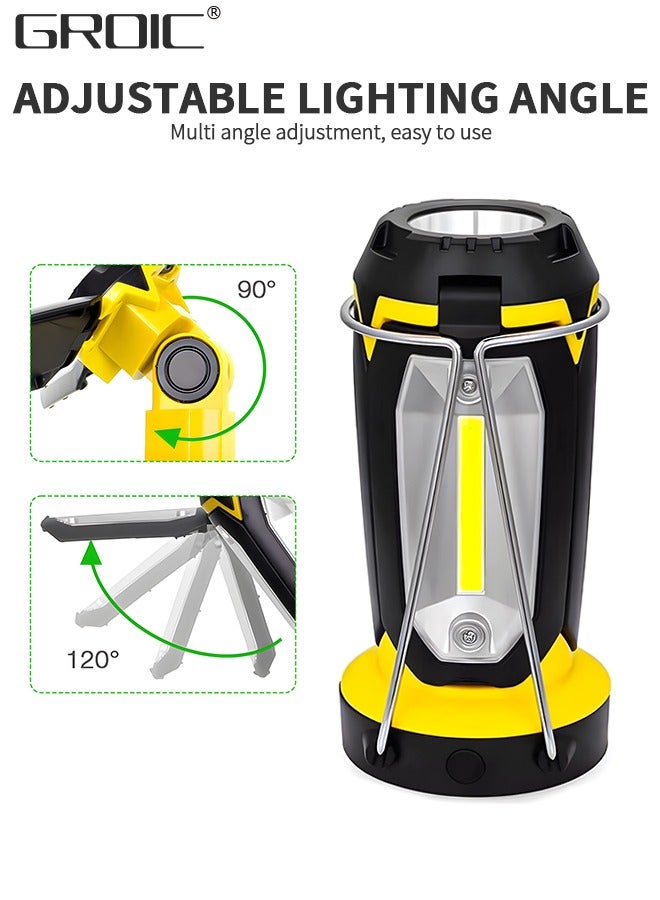 GROIC LED Work Light Rechargeable Camping Lantern Portable 1200mAh Tent Flashlight by USB Charging Charging Car Repair Household and Emergency Use - Image 5