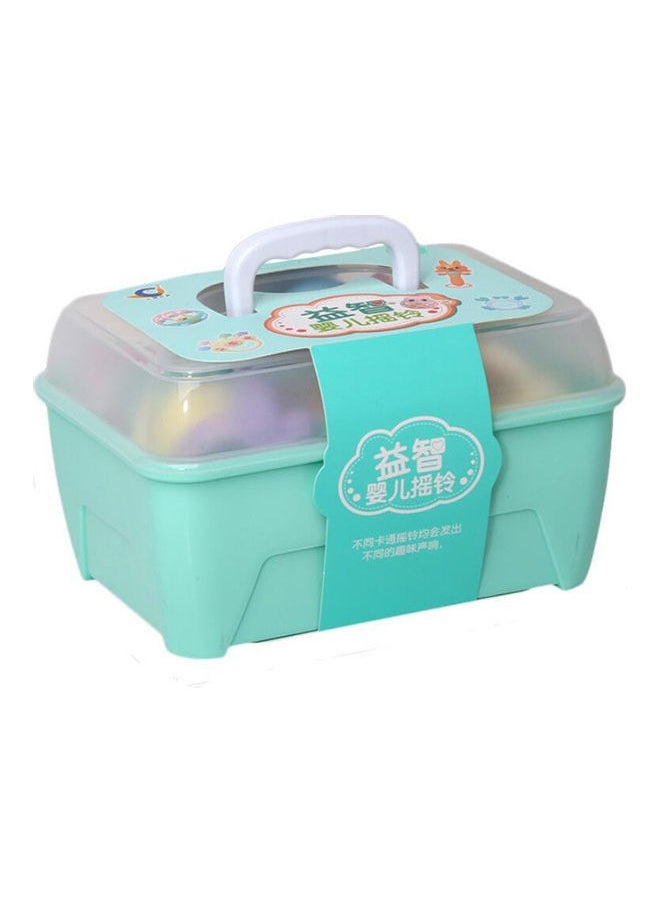 Hanayo - 11-Piece Multi-Shaped Baby Rattle Toy Set With Storage Box - Image 1
