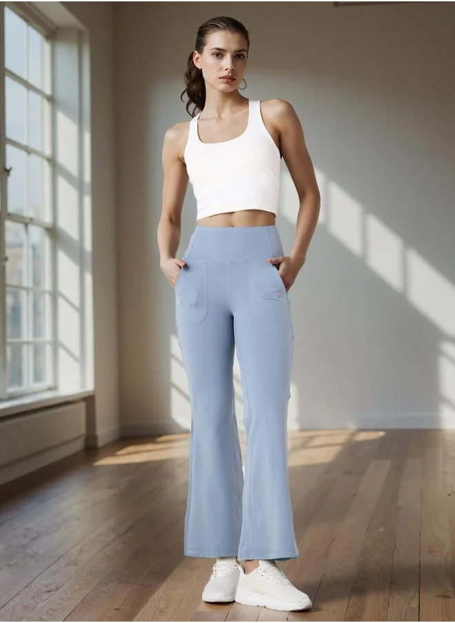 ادوت من سبلاش Wide Leg Pants with Elasticated Waistband and Pockets