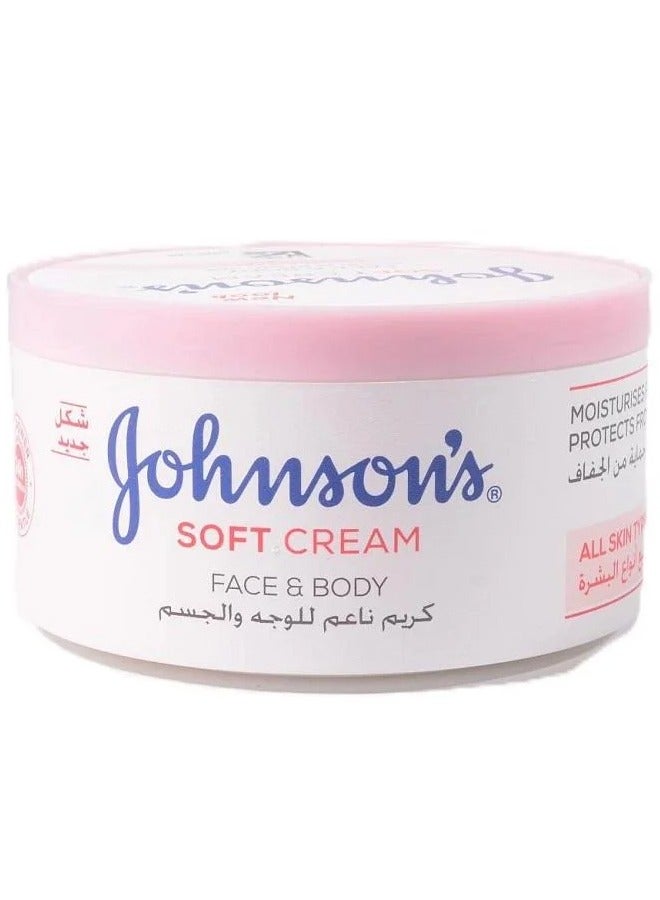 Johnson's Baby Face & Body Cream 24 Hour Moisture Soft 300 ml - Image 2