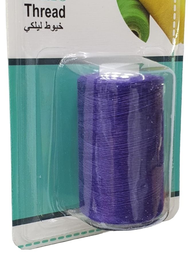 ITALO 500-Meter Spun Polyester Sewing Thread For General Sewing And Repair General Purpose Purple Colour - Image 2