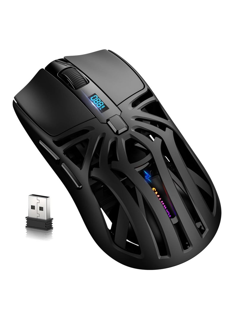 SMAILWOLF RS8 Gaming Mouse Wireless Bluetooth Wired Tri-Mode  Connection Lightweight Macro Notebook Computer Hollow Mouse  - Image 1