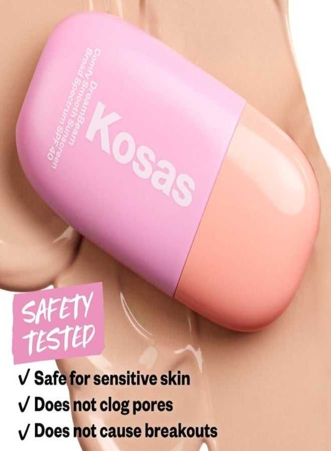 Kosas Kosas DreamBeam Mineral Sunscreen SPF 30 – Original ,Silicone-Free with Ceramides & Peptides, 40ml - Image 5