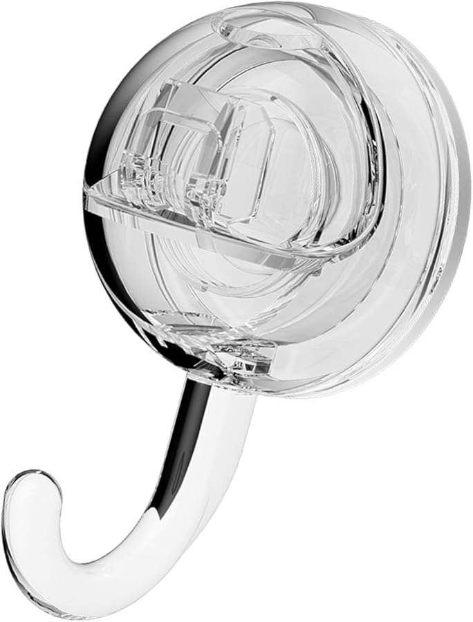 Clear Spherical Suction Cup Hook Strong Vacuum Adsorption No Drill Bathroom Kitchen - Image 5