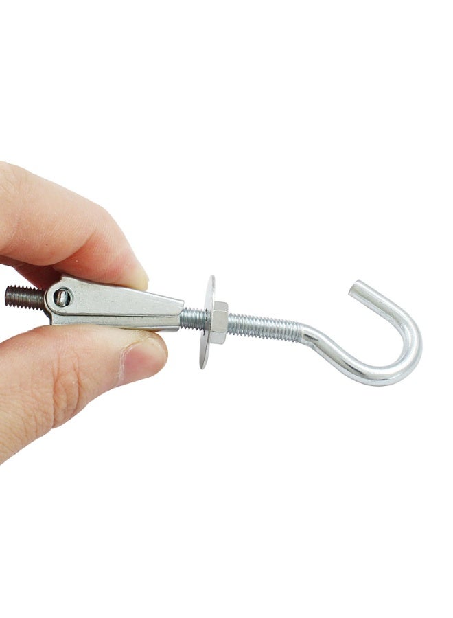 4 Packs Heavy Duty Plasterboard Ceiling Hooks, Spring Toggle Wing Bolts Hanger for Hanging Plants - Image 3
