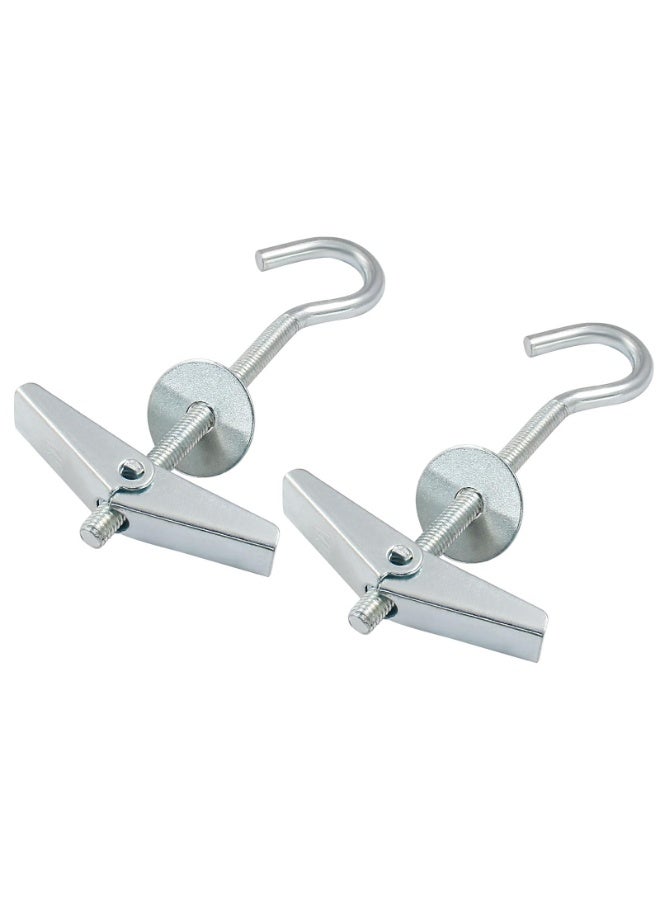 4 Packs Heavy Duty Plasterboard Ceiling Hooks, Spring Toggle Wing Bolts Hanger for Hanging Plants - Image 5