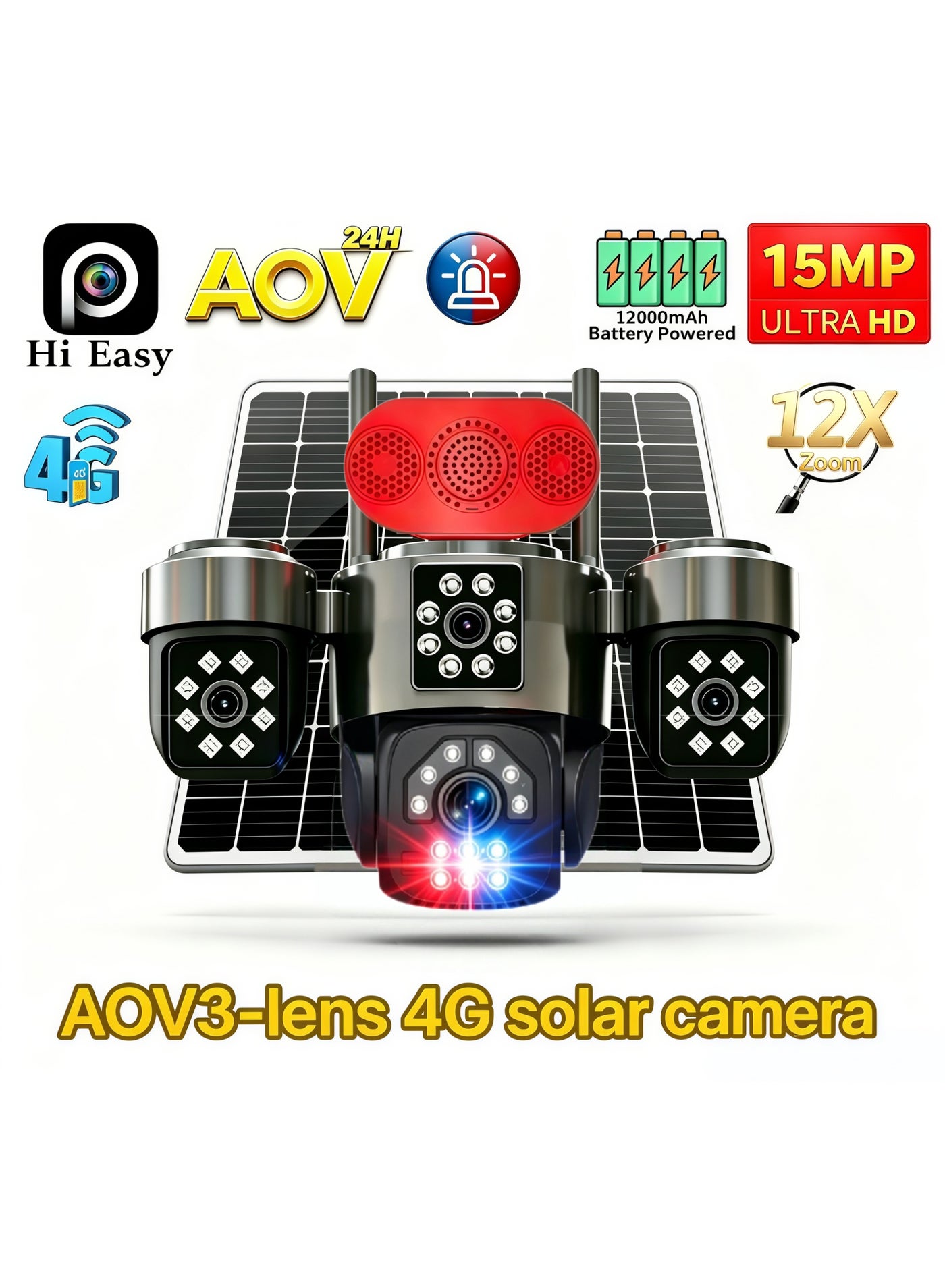 نوياسي Nuoyasi Aov Solar Surveillance Camera 64GB