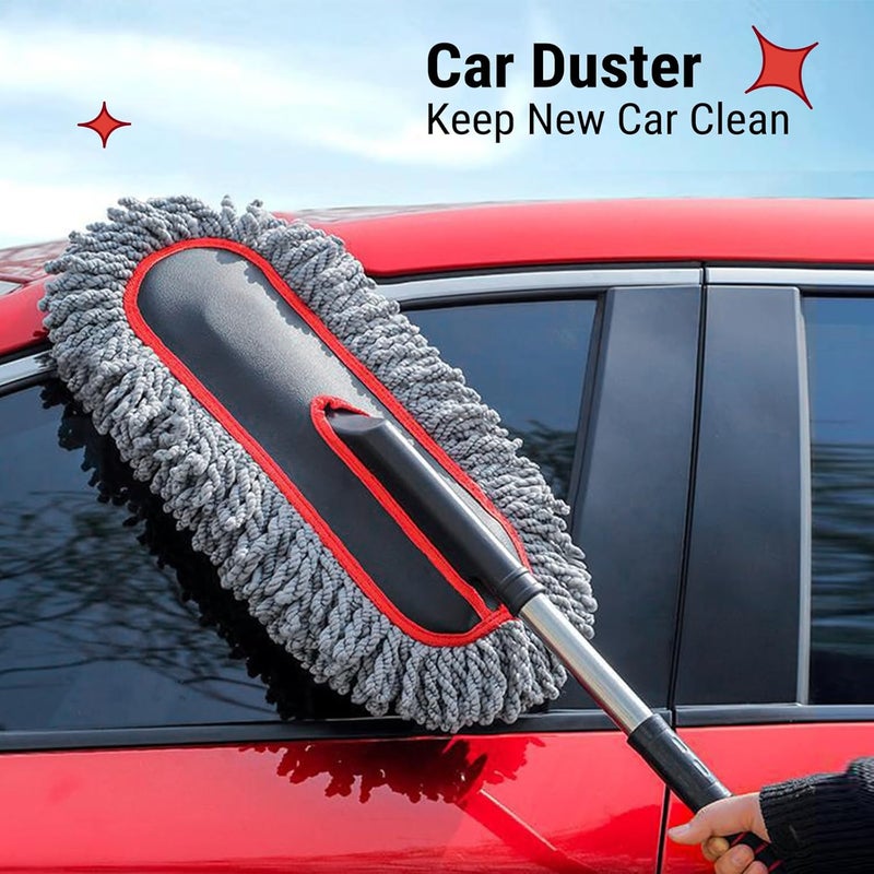 YeewayVeh Extendable Microfiber Car Duster - Scratch Free Cleaning Tool for Vehicles and Home - Image 5