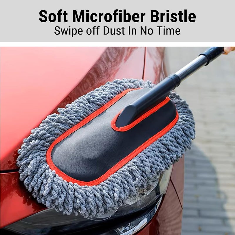 YeewayVeh Extendable Microfiber Car Duster - Scratch Free Cleaning Tool for Vehicles and Home - Image 2