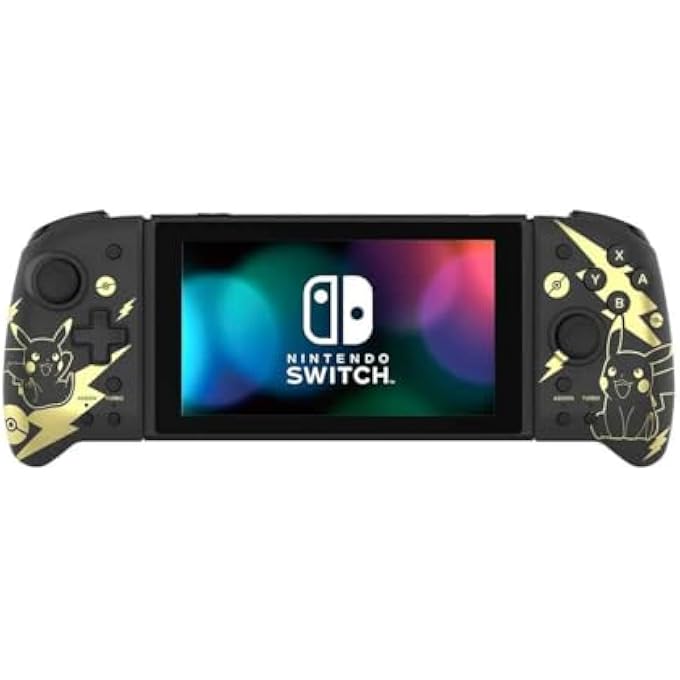 rayihni NINTENDO SWITCH SPLIT PAD PRO (POKEMON: BLACK & GOLD PIKACHU) BY - OFFICIALLY LICENSED BY NINTENDO AND THE POKEMON COMPANY INTERNATIONAL - NINTENDO SWITCH - Image 1