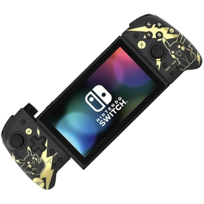 rayihni NINTENDO SWITCH SPLIT PAD PRO (POKEMON: BLACK & GOLD PIKACHU) BY - OFFICIALLY LICENSED BY NINTENDO AND THE POKEMON COMPANY INTERNATIONAL - NINTENDO SWITCH - Image 3