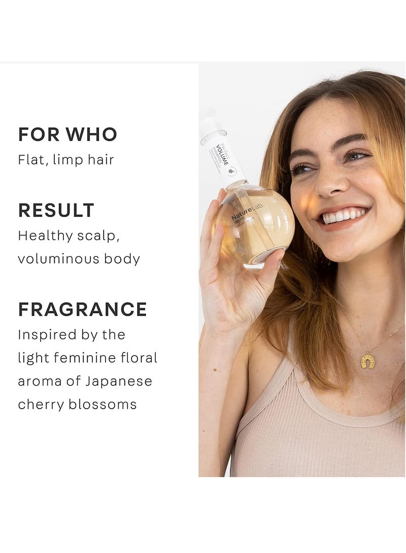 NatureLab. TOKYO NATURELAB. TOKYO Perfect Volume Shampoo Refill – Boosts Volume, Eco-Friendly Pouch, Thickening Rice & Soy Proteins, Sakura & Apple Extracts for Moisture, 22.9 oz - Image 5