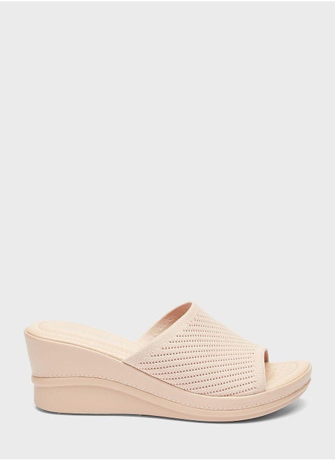 One Strap Wedge Sandals