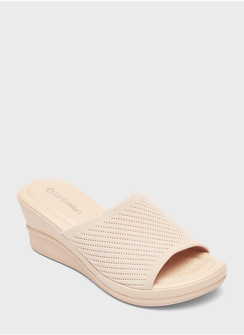 One Strap Wedge Sandals