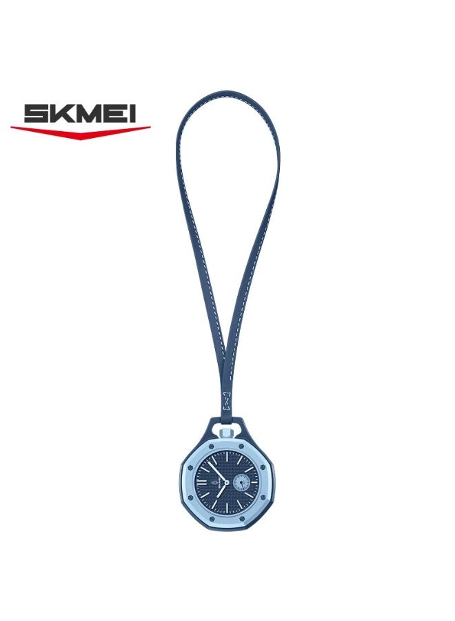 سكمي ساعة جيب SKMEI 2867 للرجال والنساء | ساعة جيب تعليقية تناظرية تعمل بحركة الكوارتز | هيكل بقطر 44 مم من مادة ABS | حزام من البولي يوريثان (PU) | مقاومة للماء حتى عمق 10 أمتار - Image 2