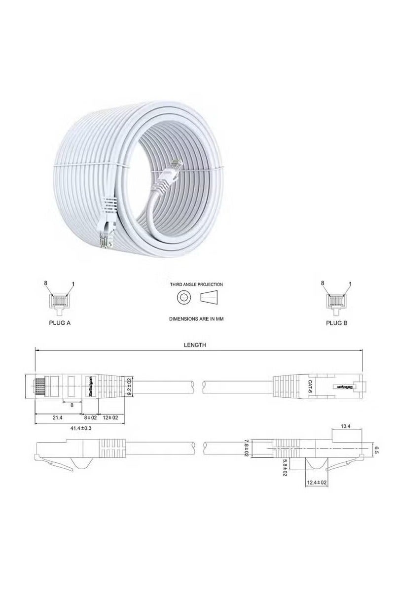 UMIXPRO Cat 6 Ethernet Cable Cat6 Cable Ethernet Computer LAN Network Cord Full copper 40 meter0 - Image 2