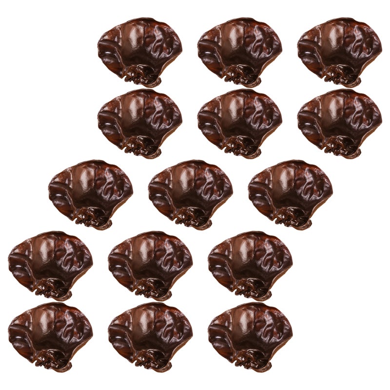 15pcs Artificial Black Simulation Vegetable Fake Agarics Lifelike Agarics Props - Image 3