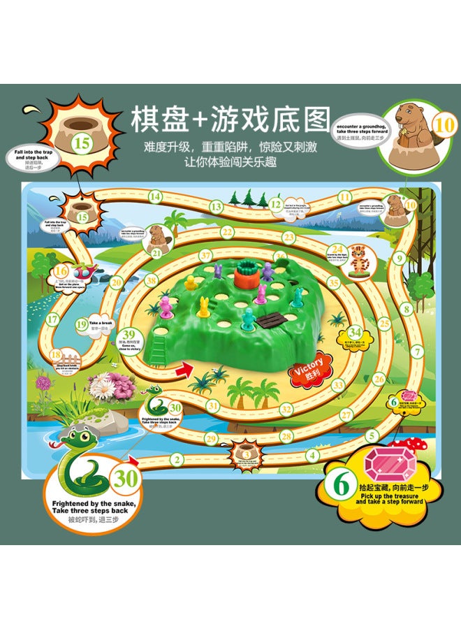 Rabbit Trap The Third Generation Turtle And Rabbit Race Children's Educational Toy Rabbit Radish Checkers Game Desktop Toy - Image 2