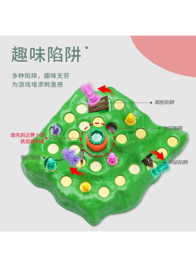 Rabbit Trap The Third Generation Turtle And Rabbit Race Children's Educational Toy Rabbit Radish Checkers Game Desktop Toy - Image 4