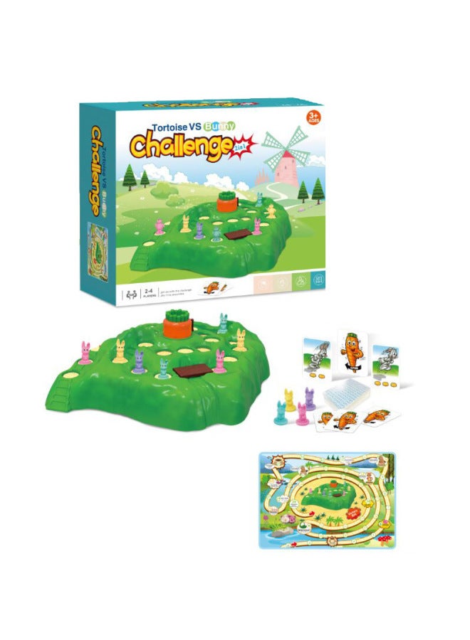 Rabbit Trap The Third Generation Turtle And Rabbit Race Children's Educational Toy Rabbit Radish Checkers Game Desktop Toy - Image 5