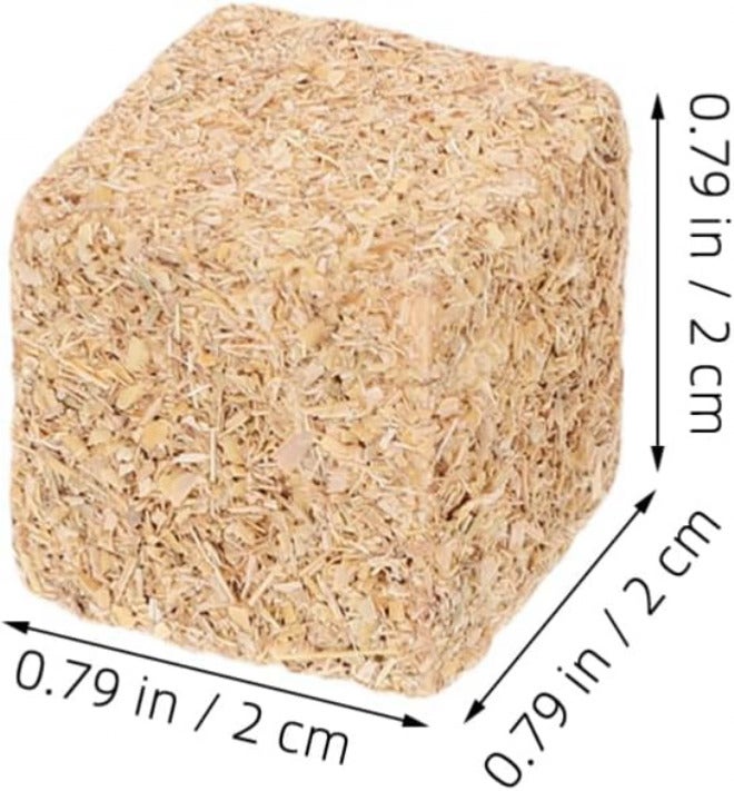 SEWACC 24pcs Miniature Hay Bales for Farm Scene Realistic Decorative Faux Haystack Models for Dollhouse Landscape Includes Cylindrical and Shapes - Image 4