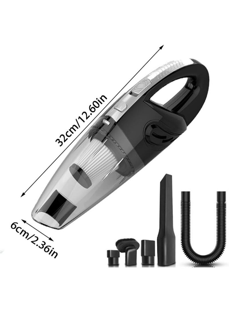 مكنسة كهربائية محمولة باليد عالية الطاقة 120 وات 4500 كيلو باسكال مكنسة غبار لاسلكية قابلة للشحن محمولة لزوج الحيوانات الأليفة/الأريكة/السيارة/المكتب - Image 2