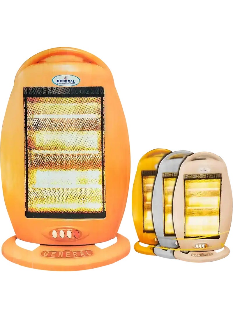 عام دفاية كهربائية هالوجين جنرال، 1200 وات، 3 شمعة، موديل H102M