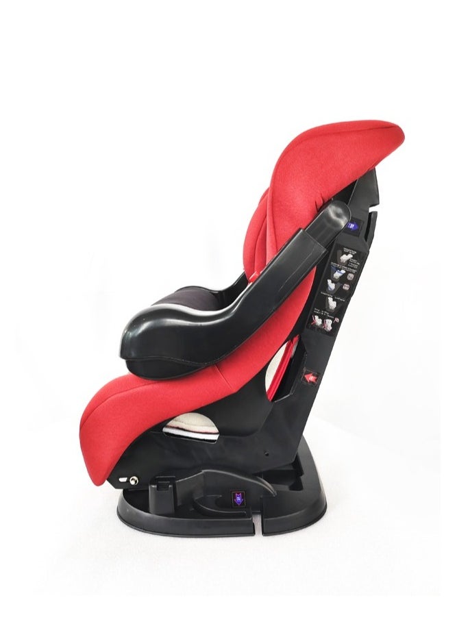molody Molody Convertible Baby Car Seat 0-4 Years with Front Safety Handle and Reclining Positions-Red  - Image 5