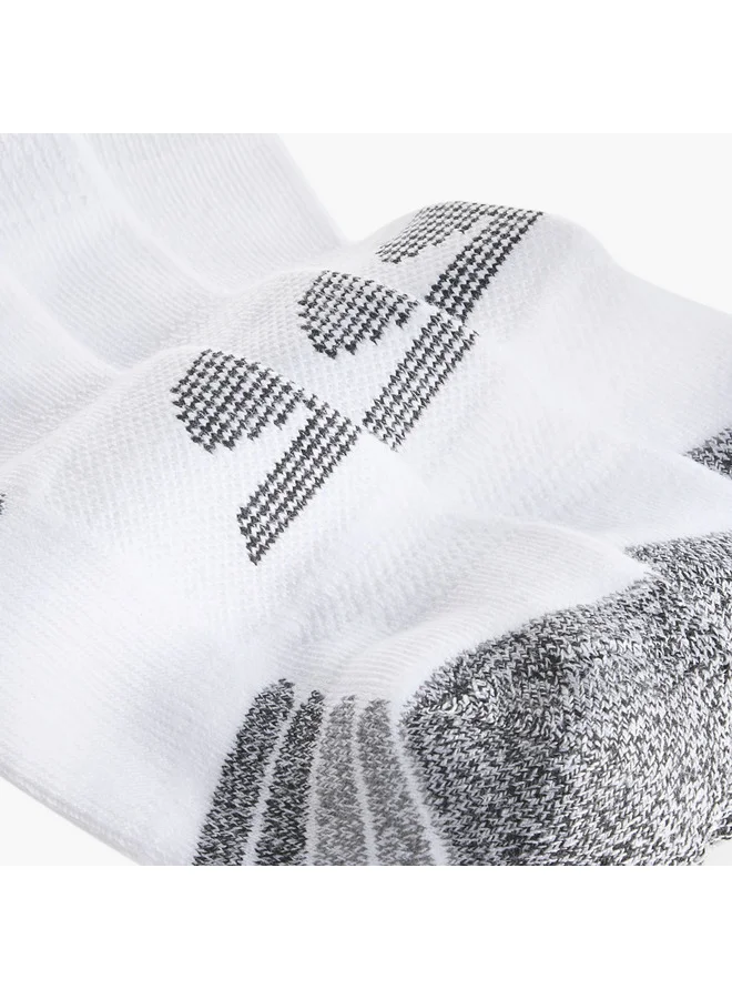 SKECHERS  Women's Printed Half Terry Ankle Length Socks - Set of 3 for Women | Best Price UAE