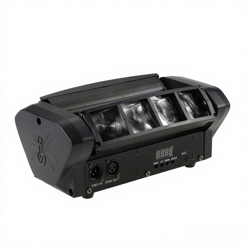 Mini LED Spider Stage Light: 8 RGBW LEDs, 180 Deg Rotatable Moving Head, 220 Deg Illuminating Angle - Flexible Control Modes, 5000 Hours Lifespan for Party, Disco, DJ Stage Lighting - Image 4