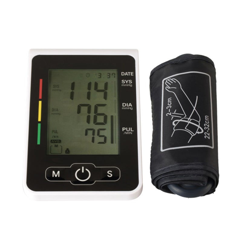 Electronic Blood-Pressure Monitor - High-Accuracy Oscillographic Measurement Large HD LCD Display Voice Broadcast for Home Daily Health Monitoring - Image 1