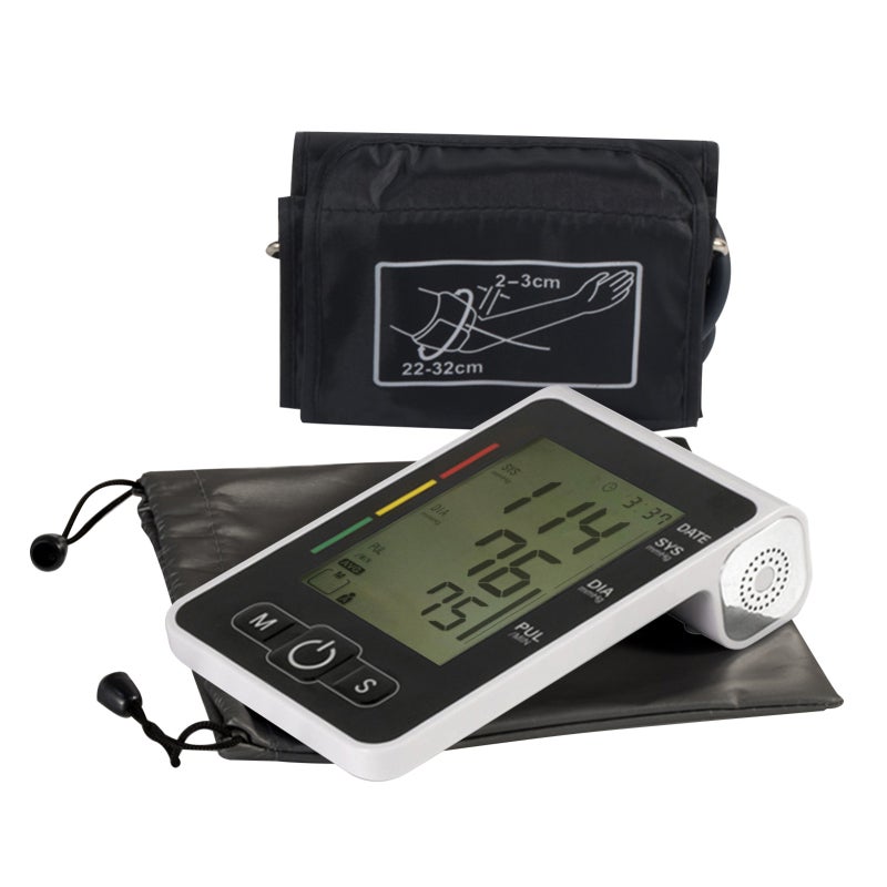 Electronic Blood-Pressure Monitor - High-Accuracy Oscillographic Measurement Large HD LCD Display Voice Broadcast for Home Daily Health Monitoring - Image 4