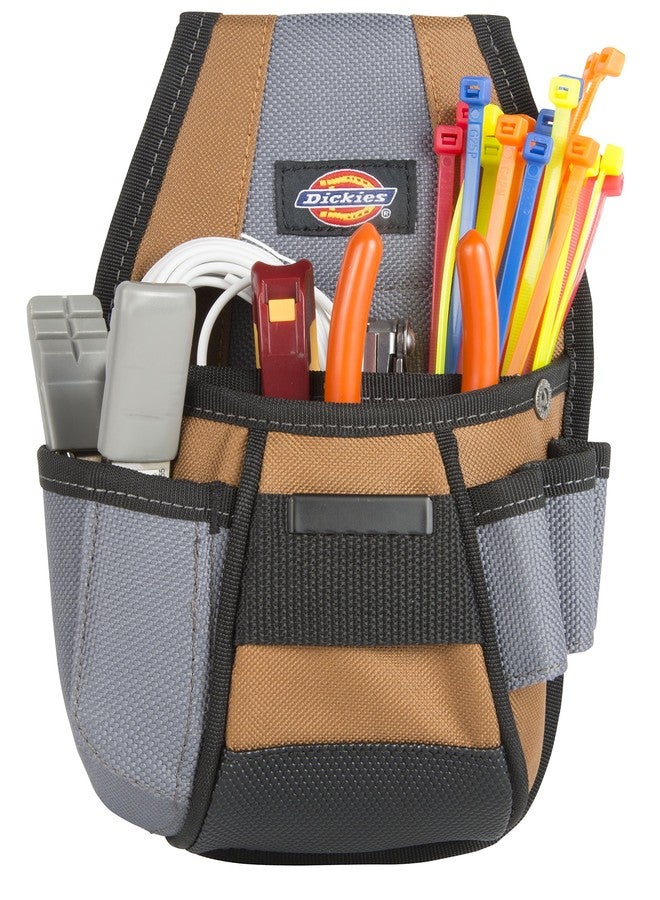 Dickies 4-Pocket Rigid Tool Pouch with Tape Clip, Universal-fit Steel Clip for Tool Belt, Tunnel Loop - Image 5