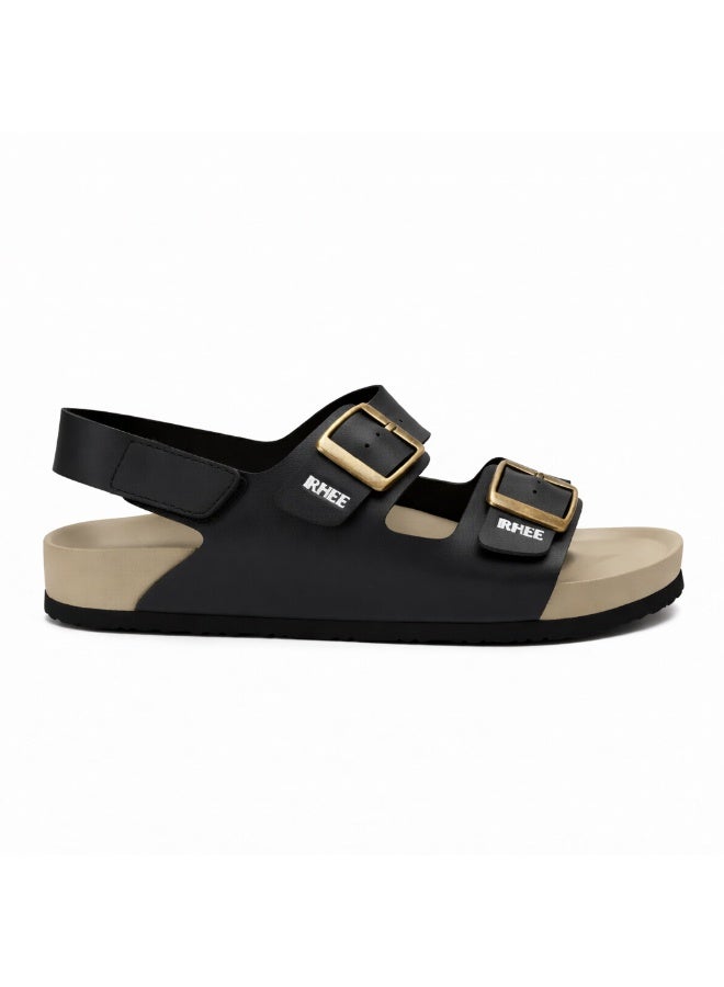 Men's comfortable orthopedic Casual Sandals with double buckle and back strap for summer shoes for everyday walking - Image 4