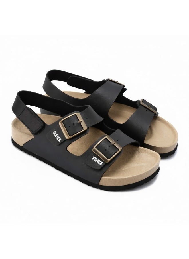 Men's comfortable orthopedic Casual Sandals with double buckle and back strap for summer shoes for everyday walking - Image 2